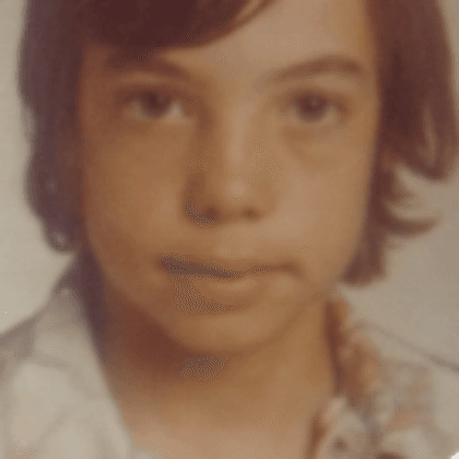 Andrew Armstrong as a child