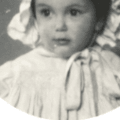 Tina Martin as a child
